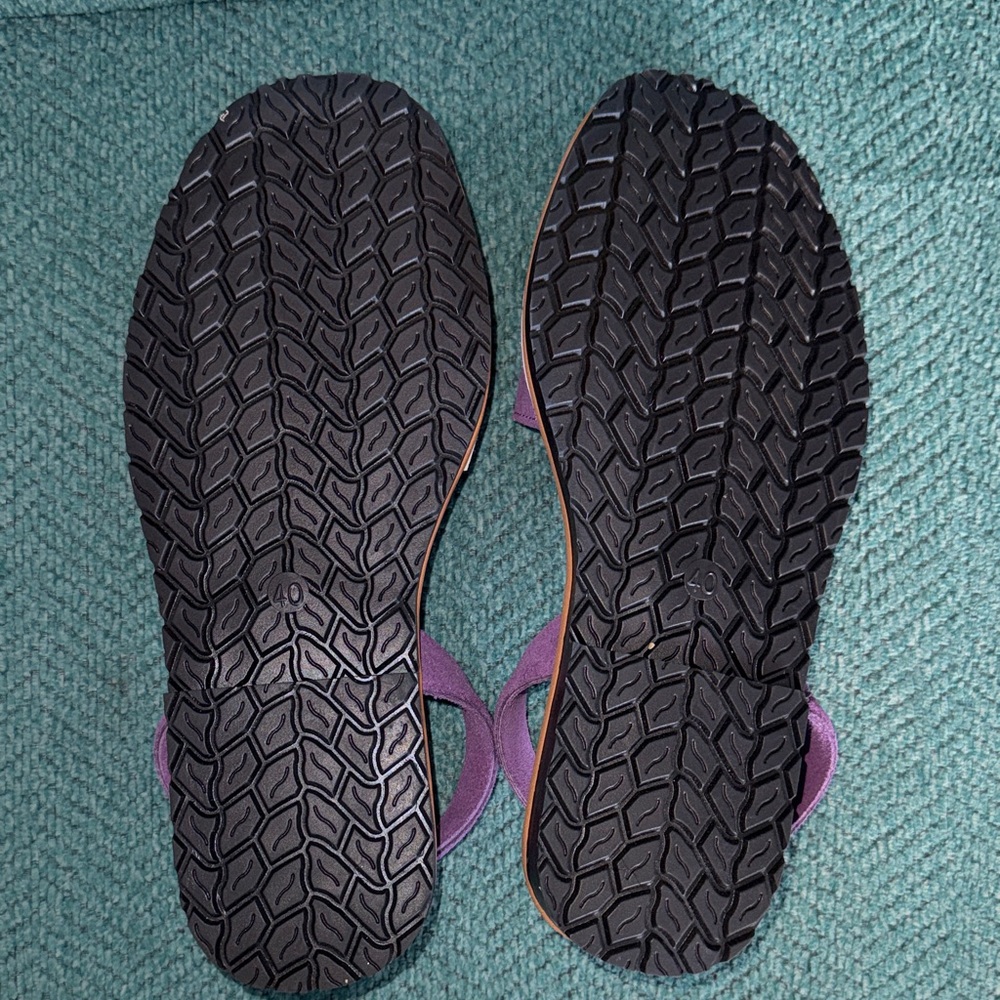 Homemade - Chic Purple Suede Women's Sandals - Picture 4 of 6